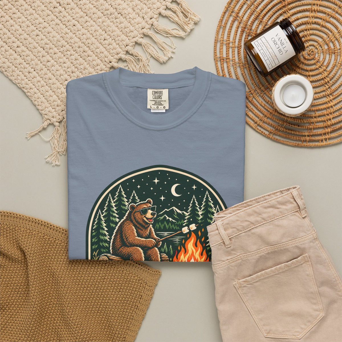 Camp Hair Don't Care Garment-Dyed Tee