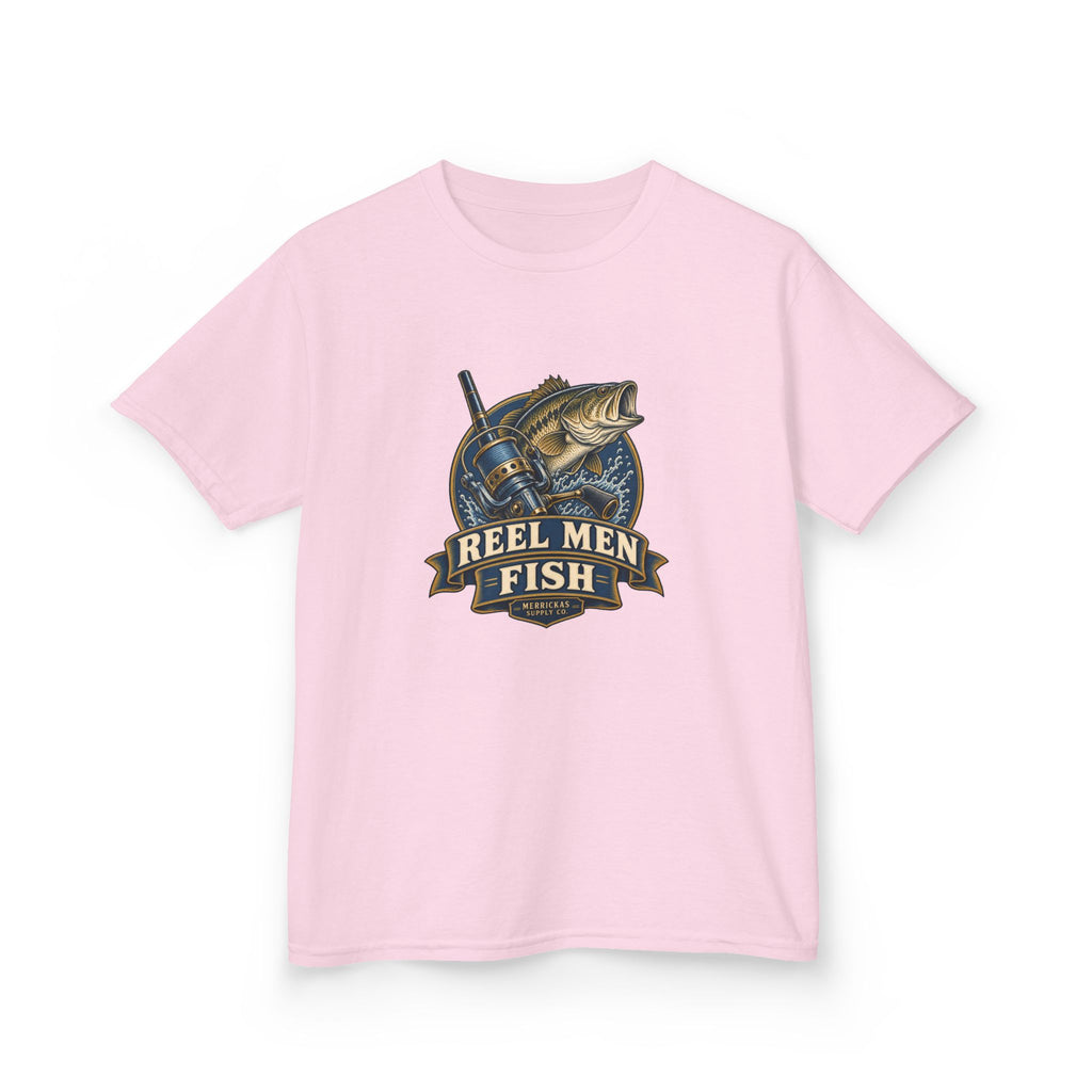 Reel Men Fish Kids Tee