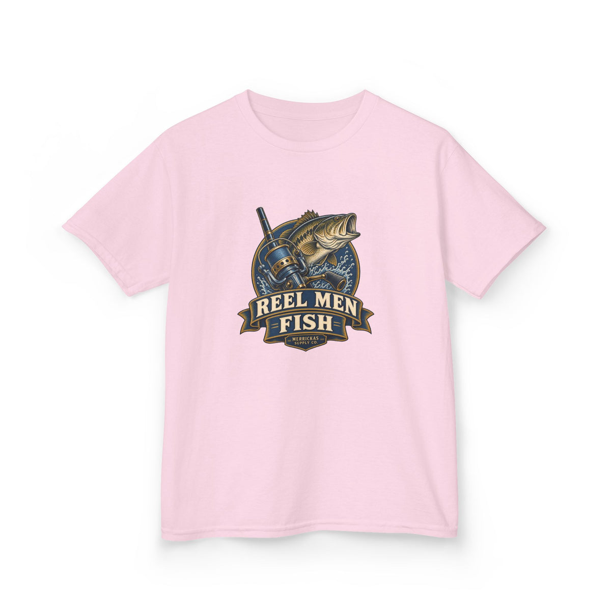 Reel Men Fish Kids Tee