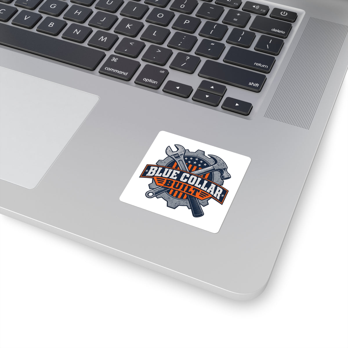 Blue Collar Built Sticker