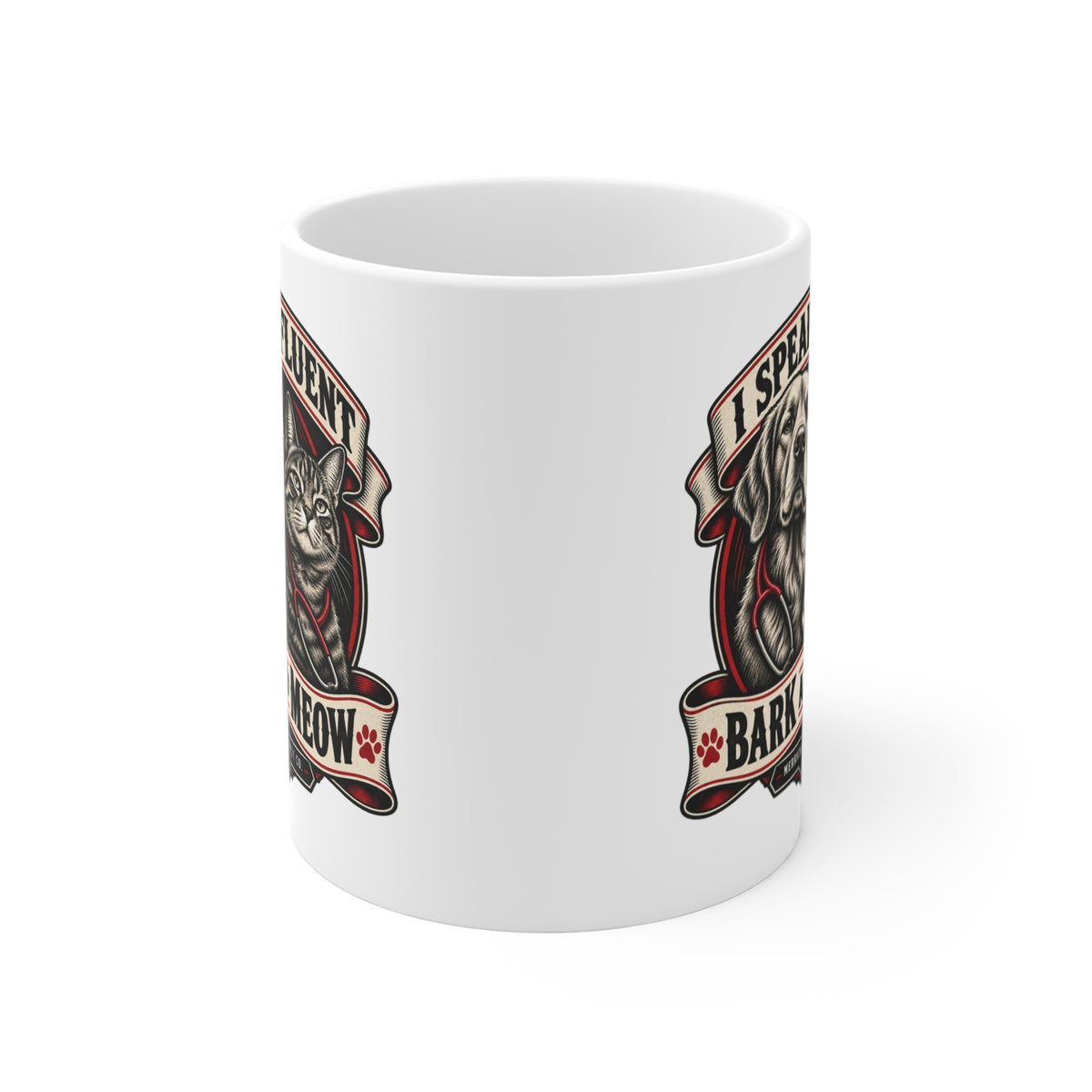 I Speak Fluent Bark And Meow Coffee Mug 11oz