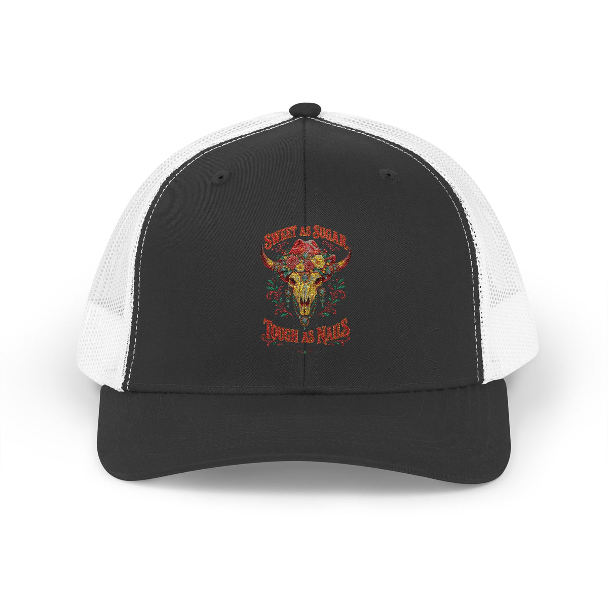 Sweet As Sugar Tough As Nails Snapback Trucker Cap