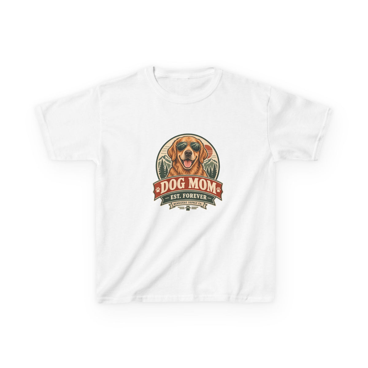 Dog Mom Est. Forever Kids Tee