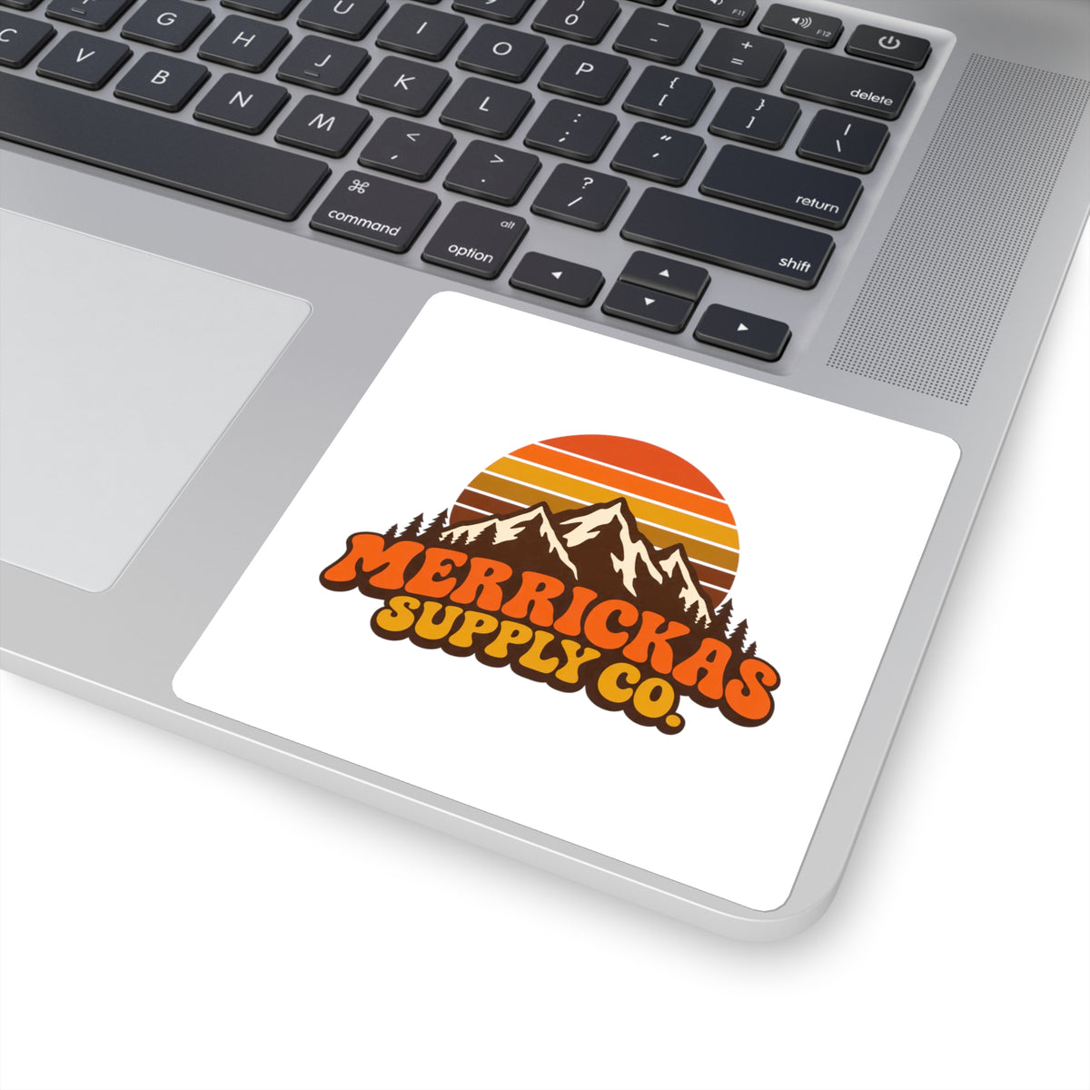 Merrickas Retro Sunset Mountain Sticker