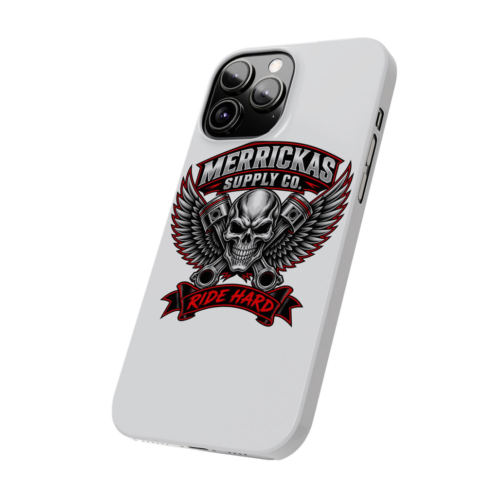 Merrickas Ride Hard Winged Skull Phone Case