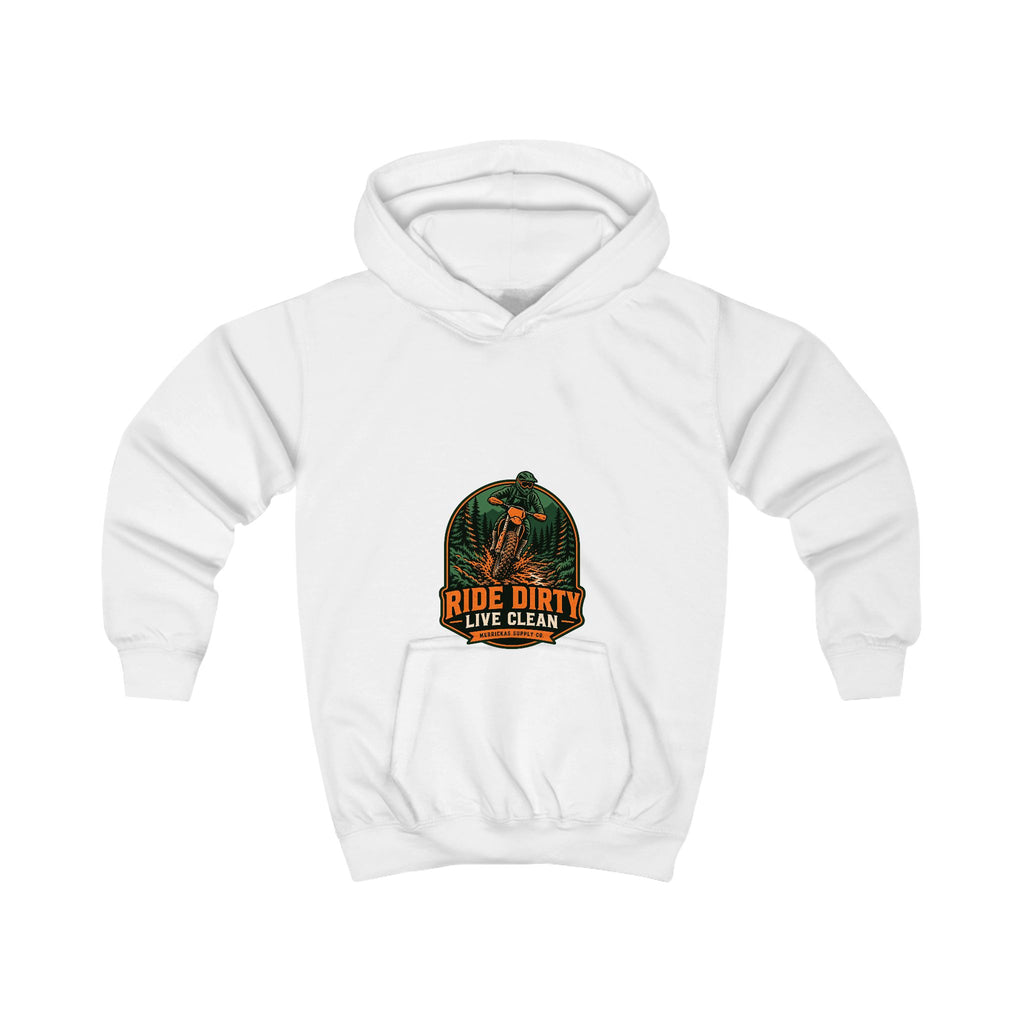 Ride Dirty Live Clean Kids' Hoodie
