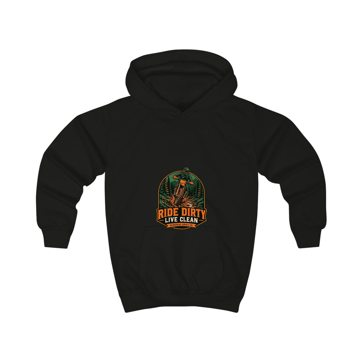Ride Dirty Live Clean Kids' Hoodie