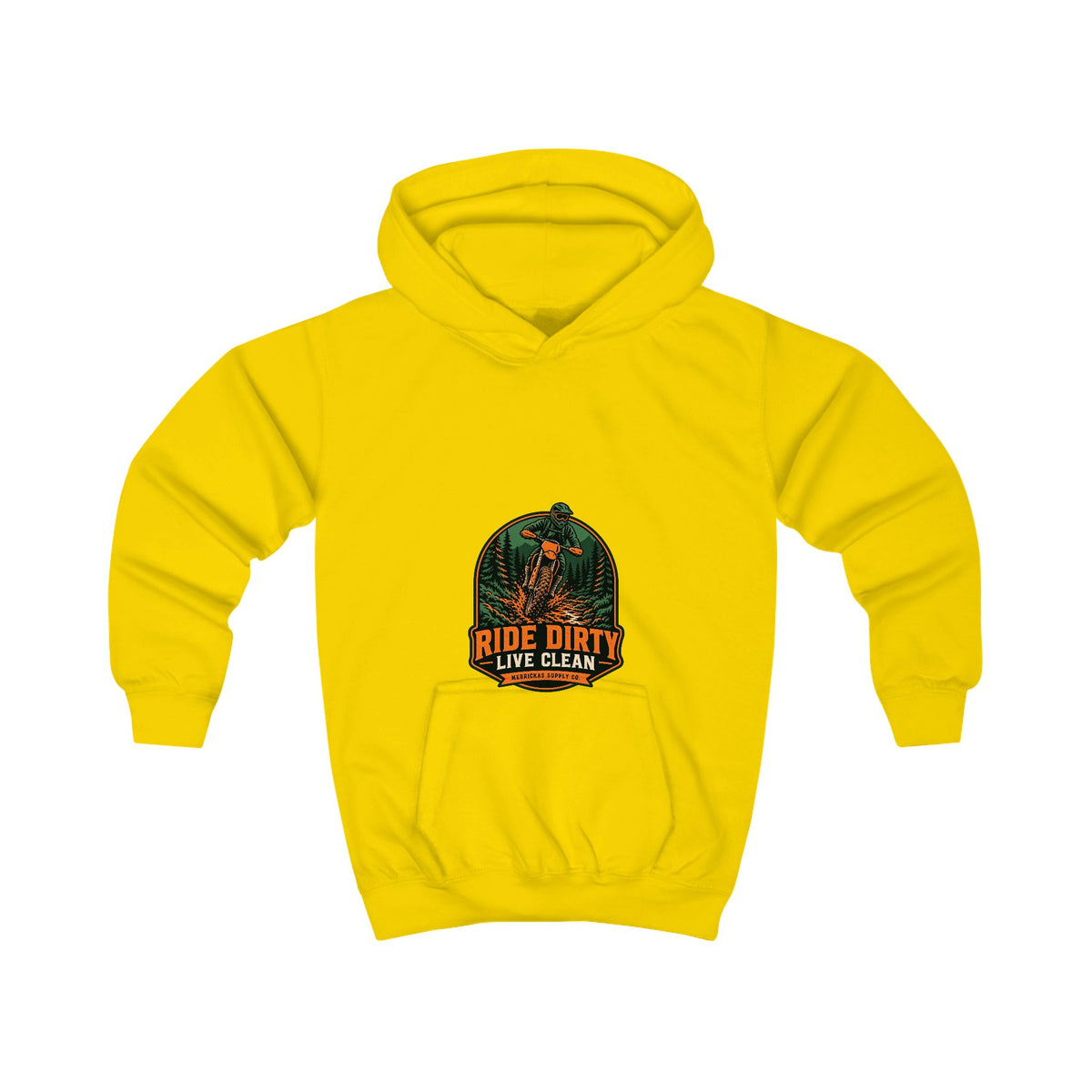 Ride Dirty Live Clean Kids' Hoodie