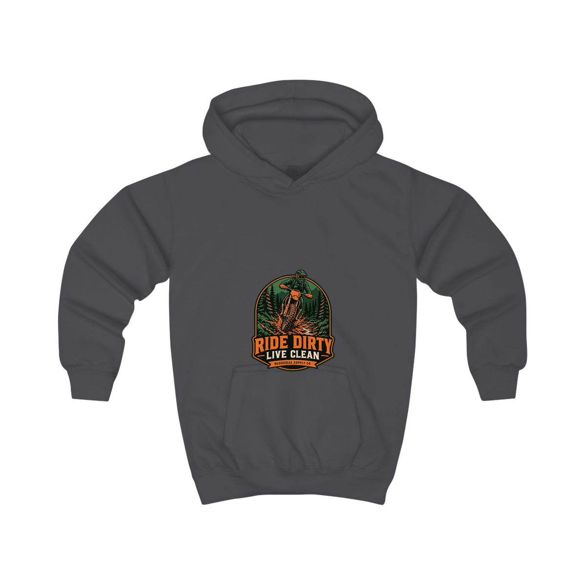 Ride Dirty Live Clean Kids' Hoodie