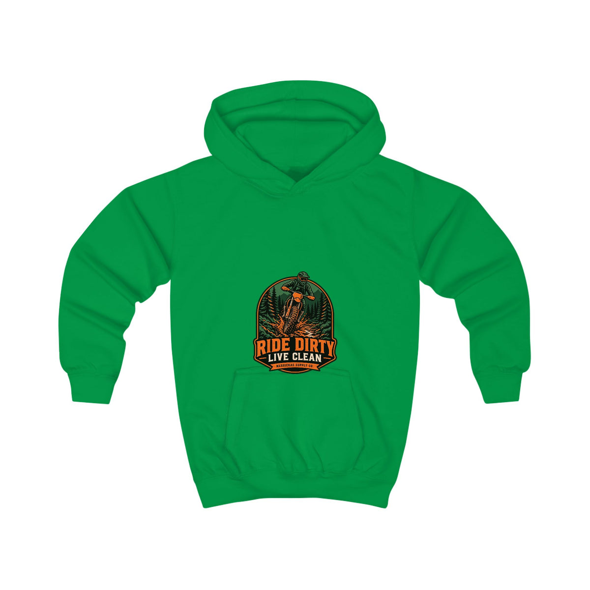 Ride Dirty Live Clean Kids' Hoodie