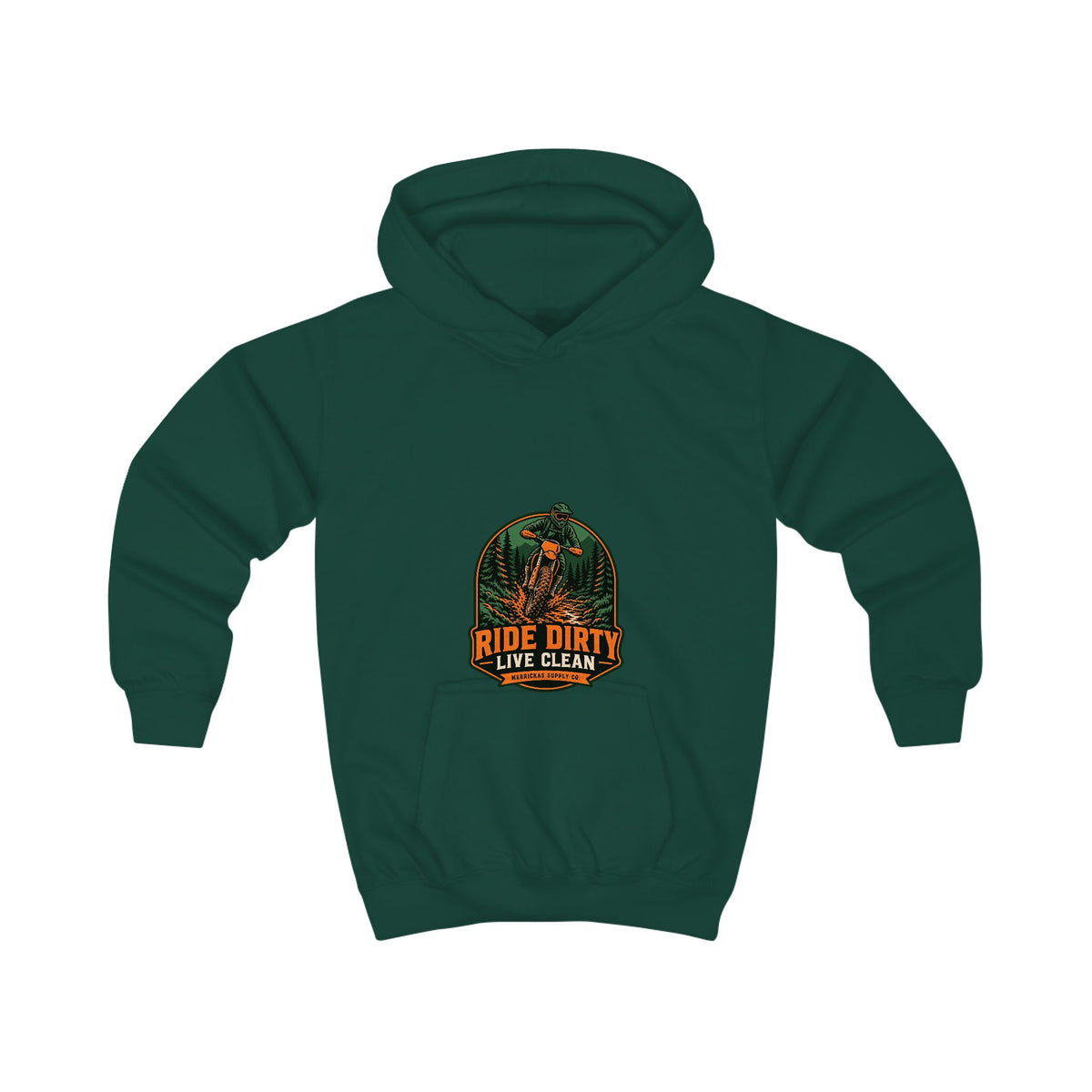 Ride Dirty Live Clean Kids' Hoodie