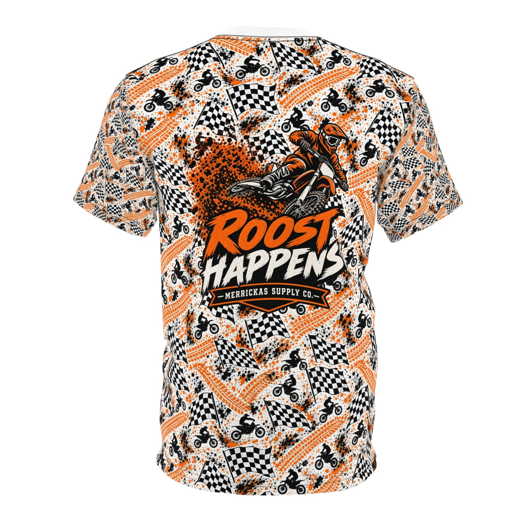 Checkered Flag Moto All-Over Print Tee