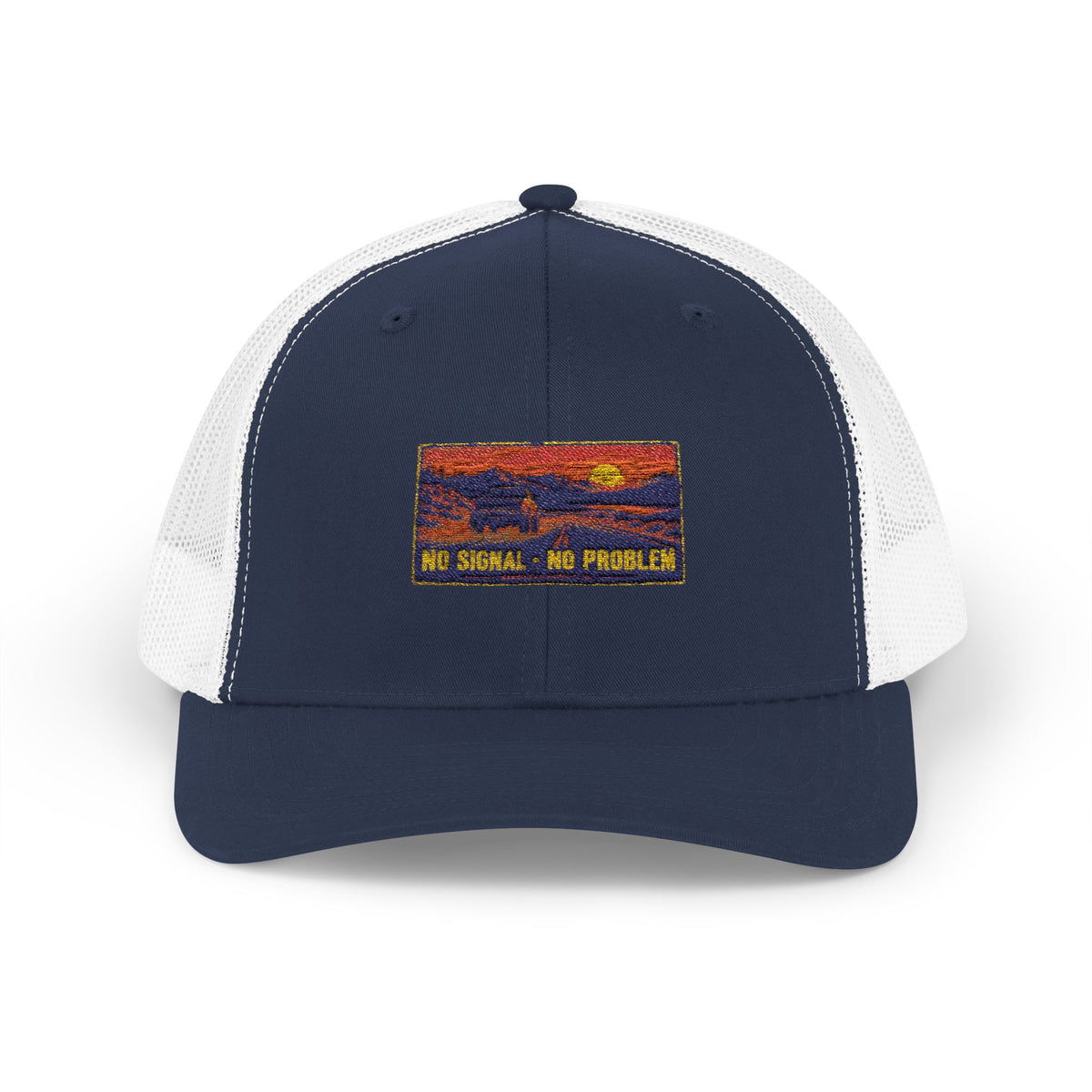 No Signal No Problem Snapback Trucker Cap