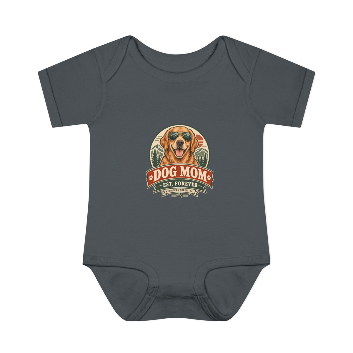 Dog Mom Est. Forever Baby Onesie