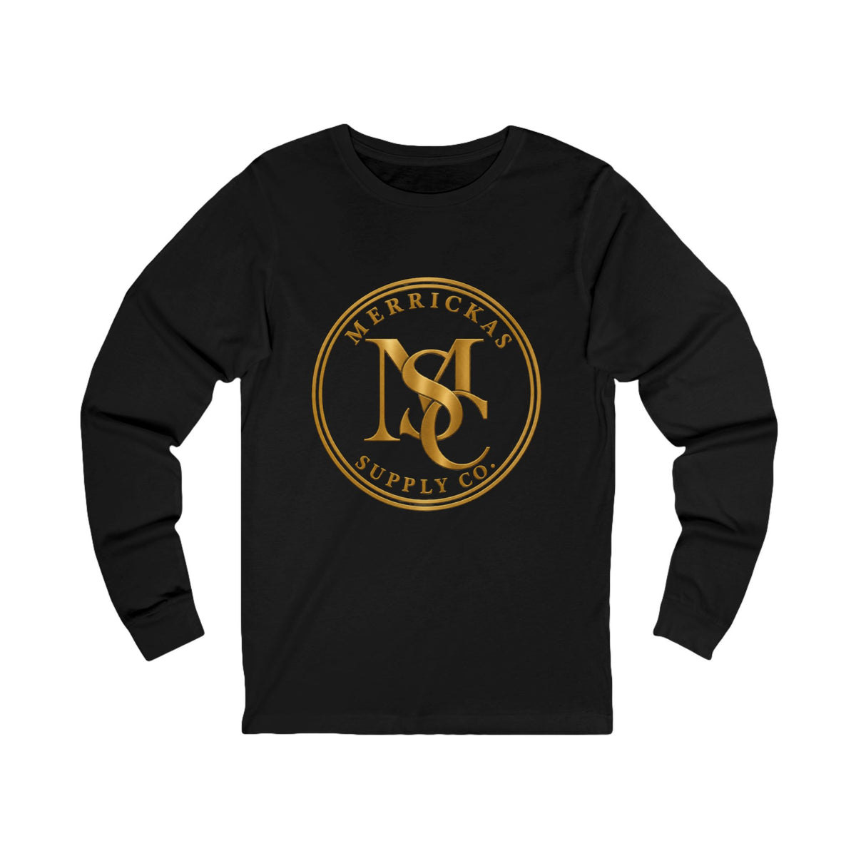 Merrickas Gold MSC Monogram Long Sleeve Tee