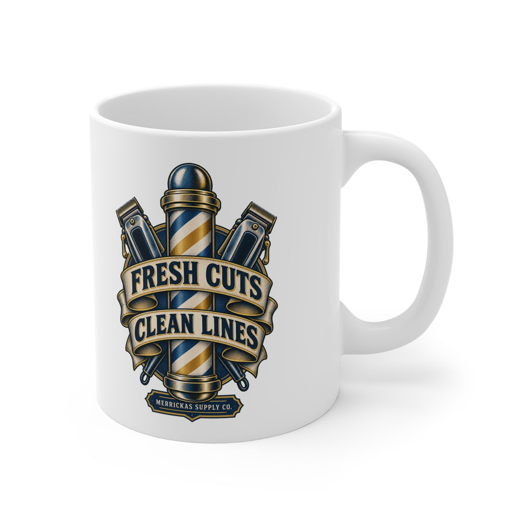 Fresh Cuts Clean Lines Coffee Mug 11oz