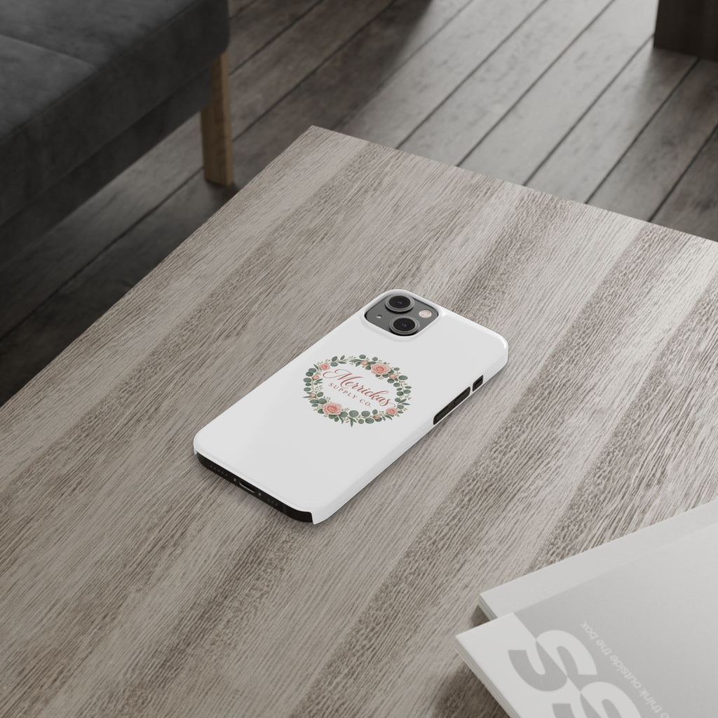 Merrickas Rose Wreath Script Phone Case