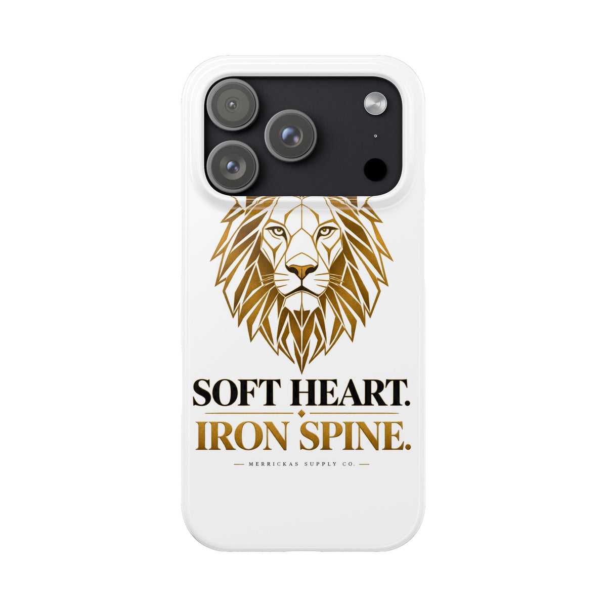 Soft Heart Iron Spine Phone Case