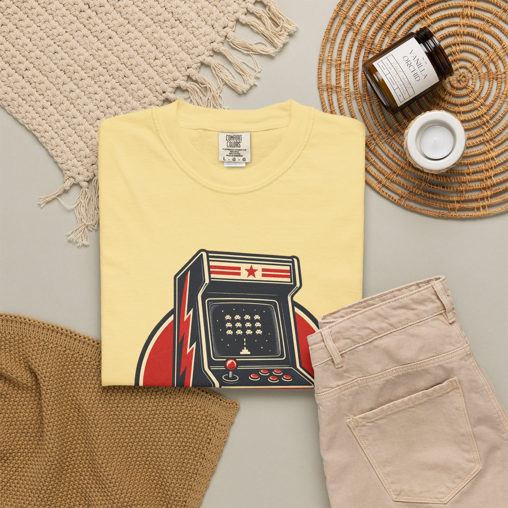 Level Up Game On Garment-Dyed Tee