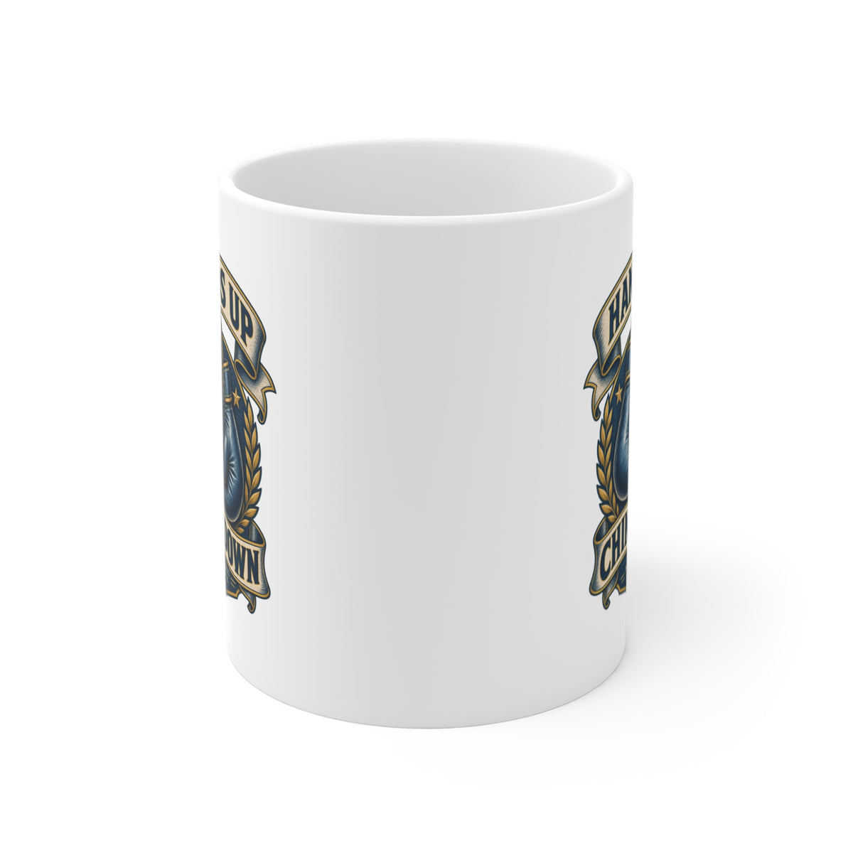 Hands Up Chin Down Coffee Mug 11oz