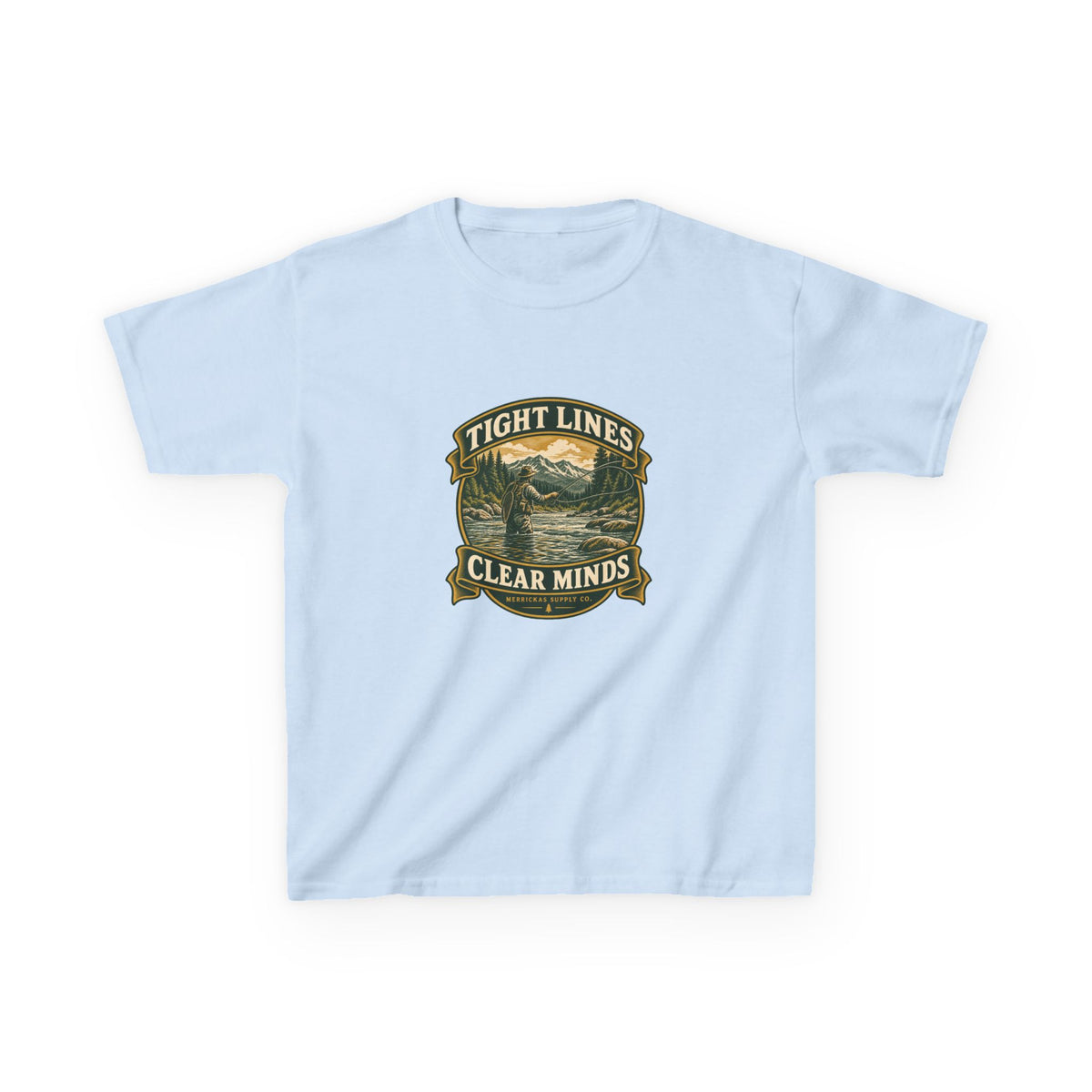 Tight Lines Clear Minds Kids Tee