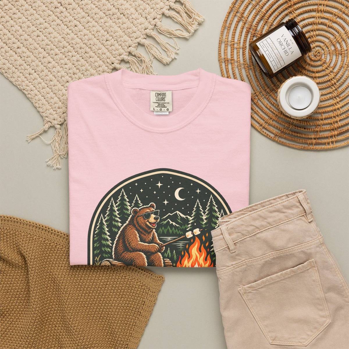 Camp Hair Don't Care Garment-Dyed Tee
