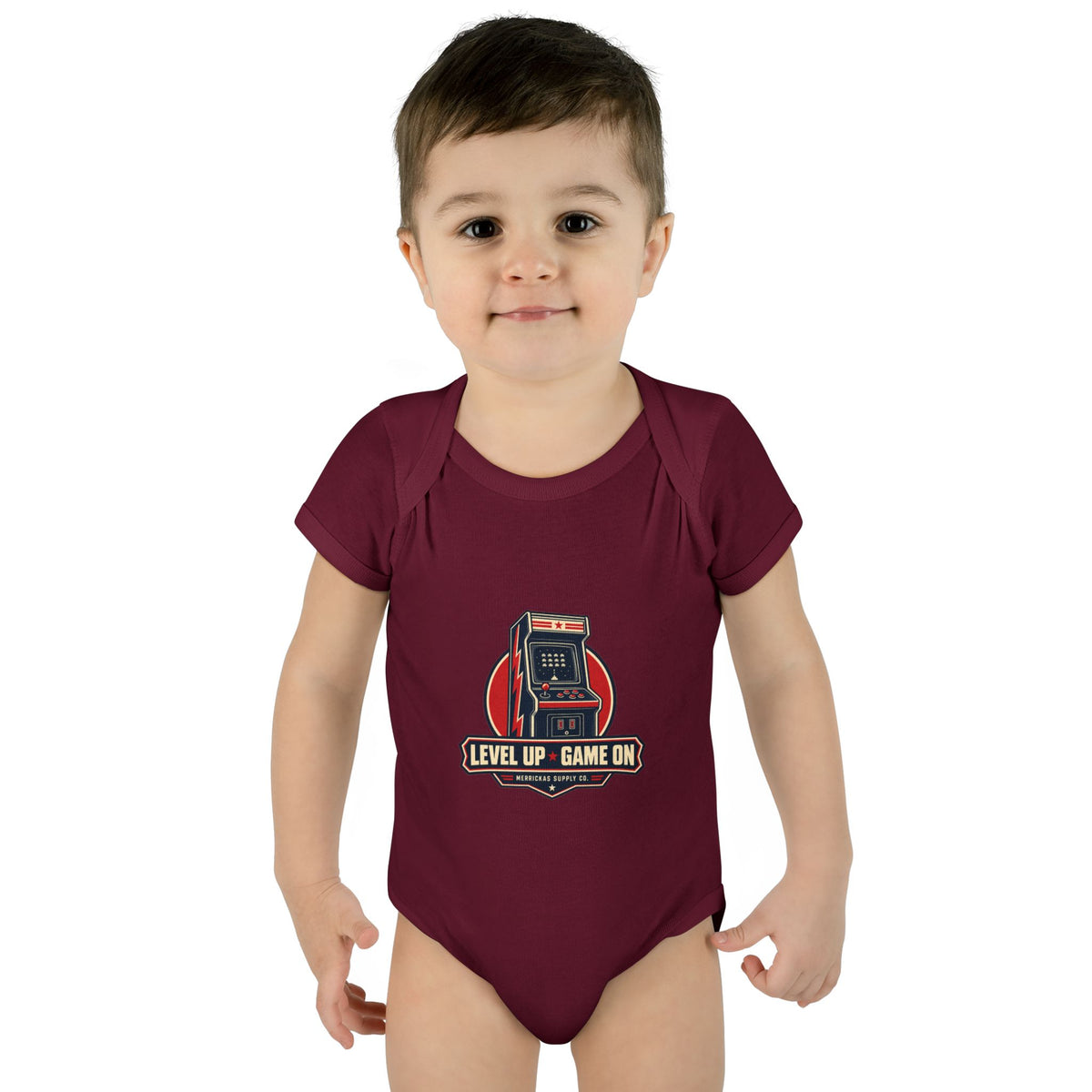 Level Up Game On Baby Onesie