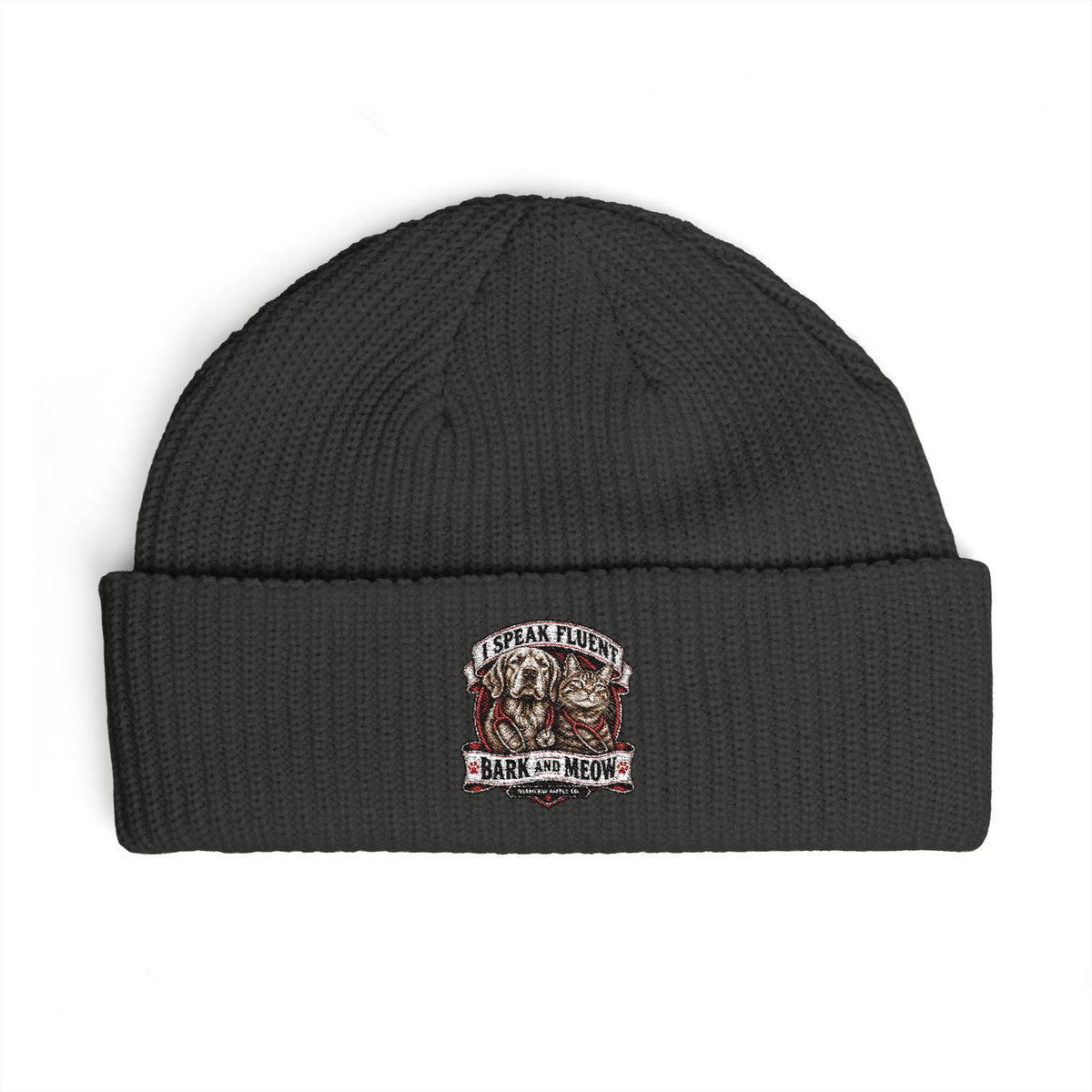 I Speak Fluent Bark And Meow Cuff Beanie
