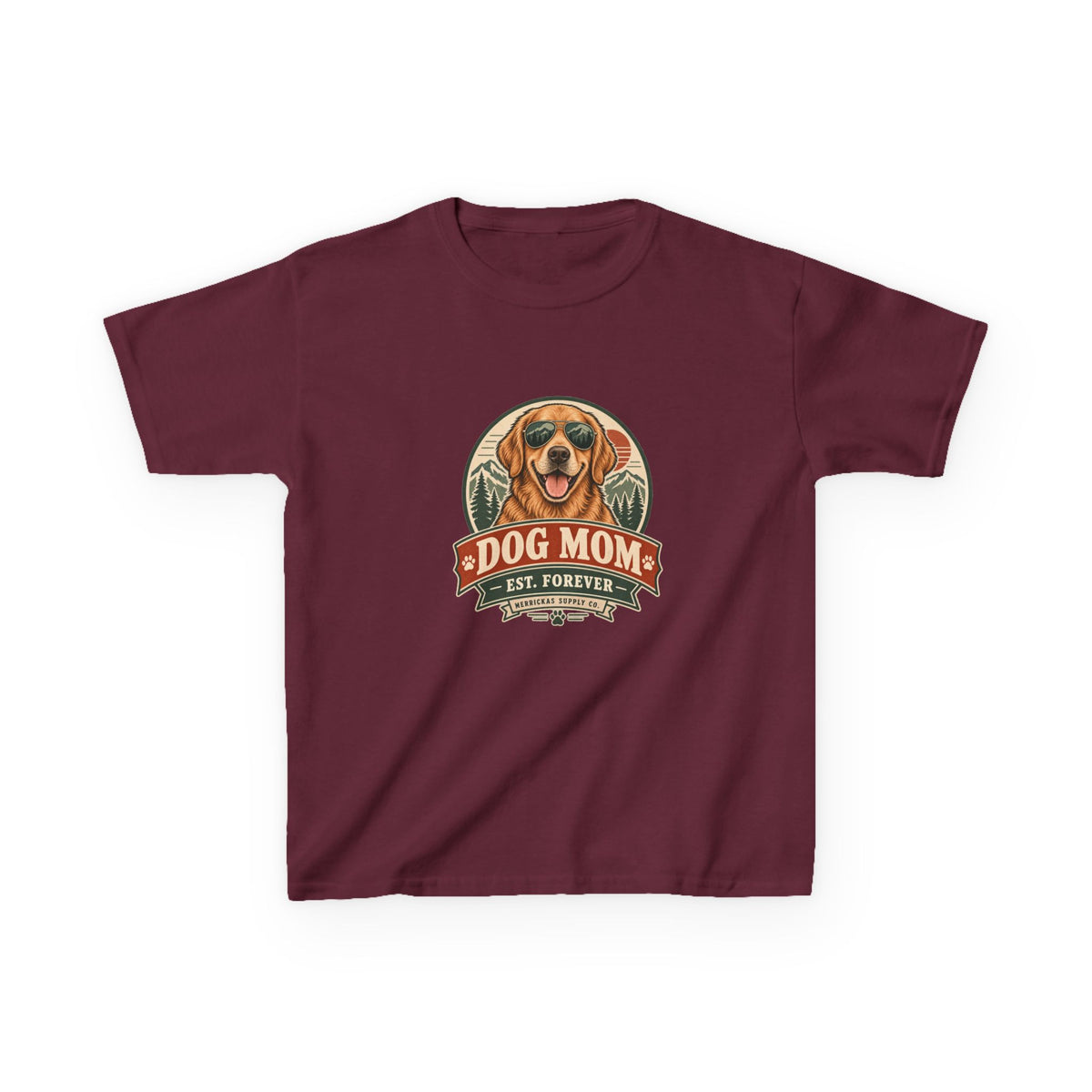 Dog Mom Est. Forever Kids Tee