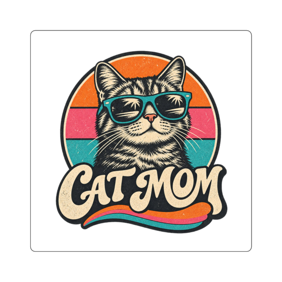 Cat Mom Sticker
