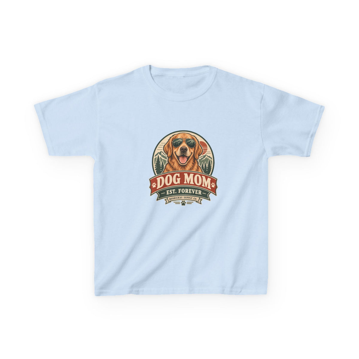 Dog Mom Est. Forever Kids Tee