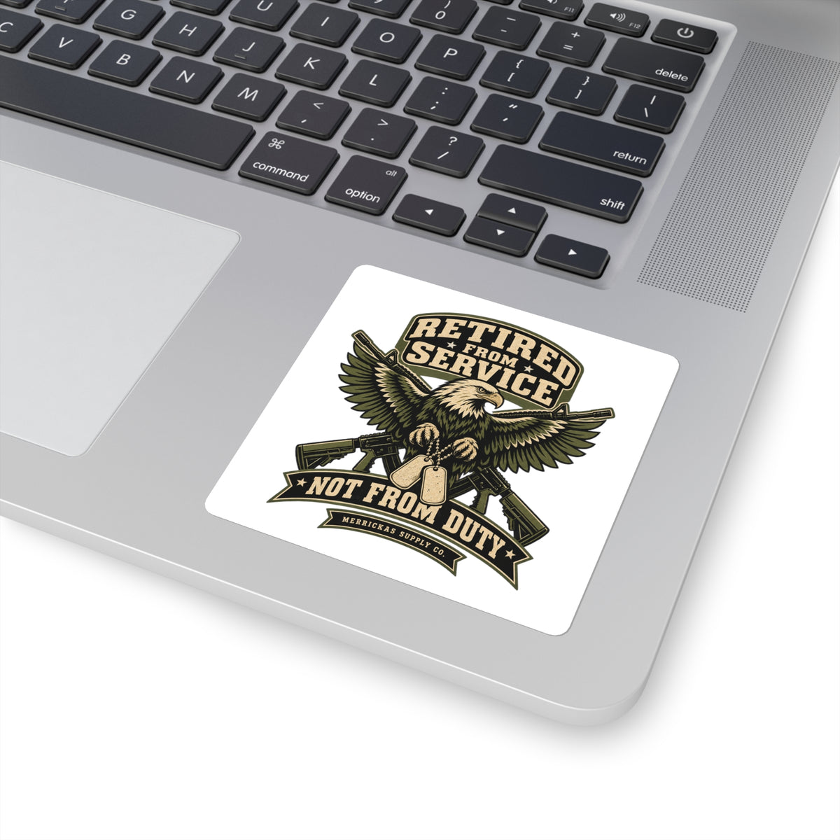 Retired From Service Not From Duty Sticker