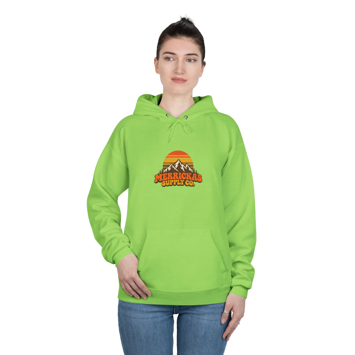 Merrickas Retro Sunset Mountain Hoodie