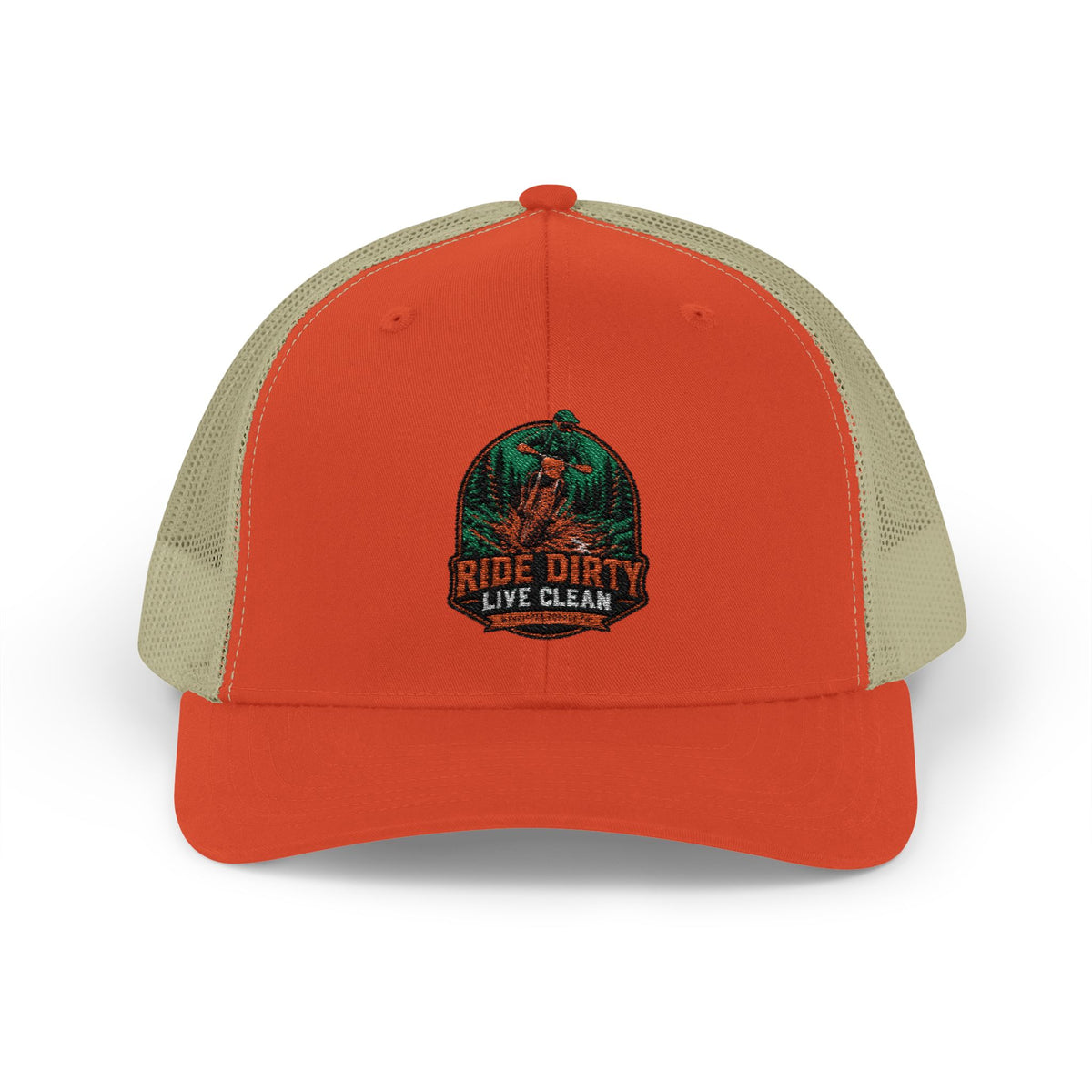 Ride Dirty Live Clean Snapback Trucker Hat