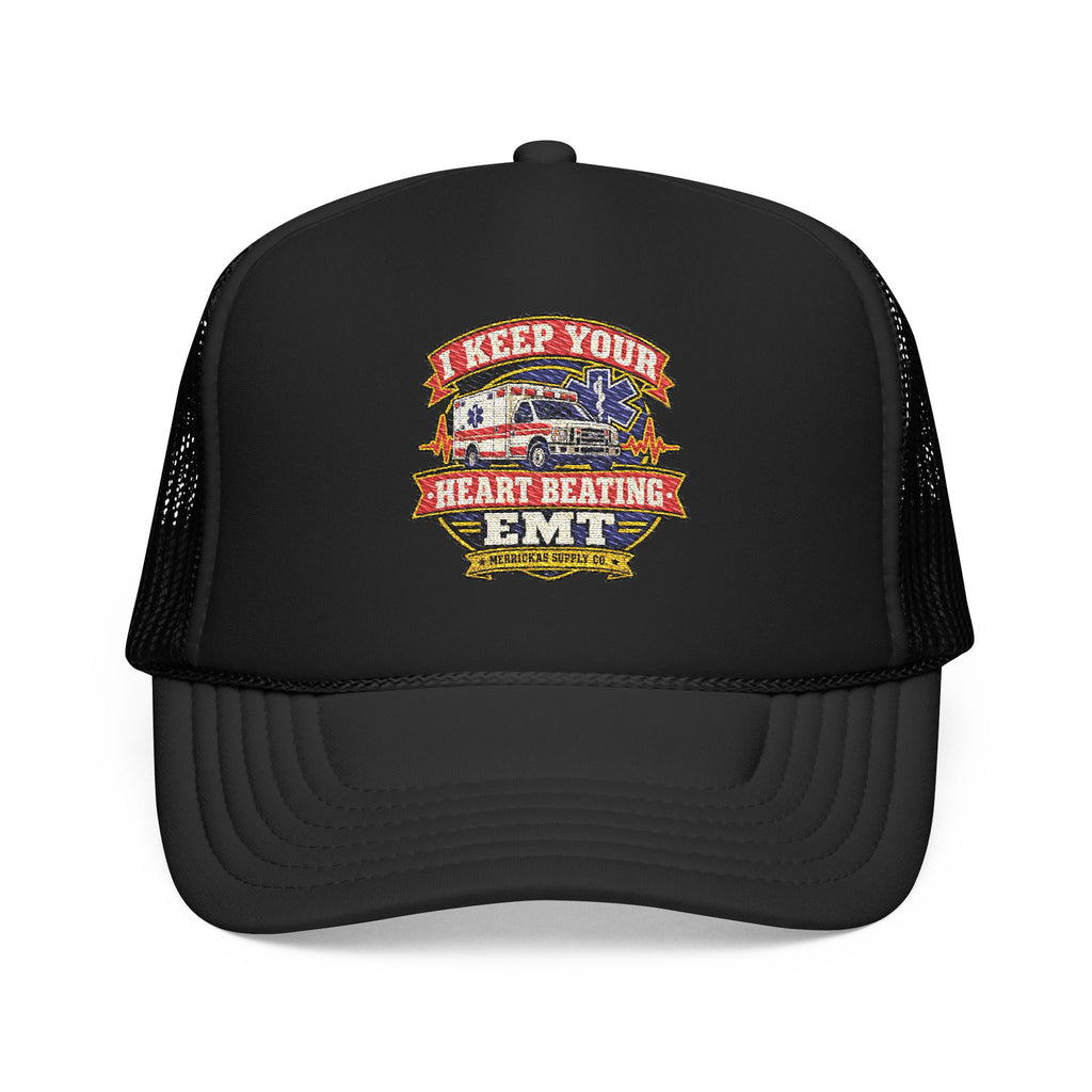 I Keep Your Heart Beating Foam Trucker Hat