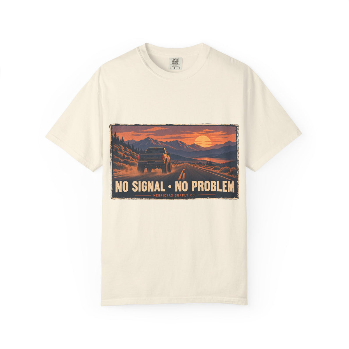 No Signal No Problem Garment-Dyed Tee