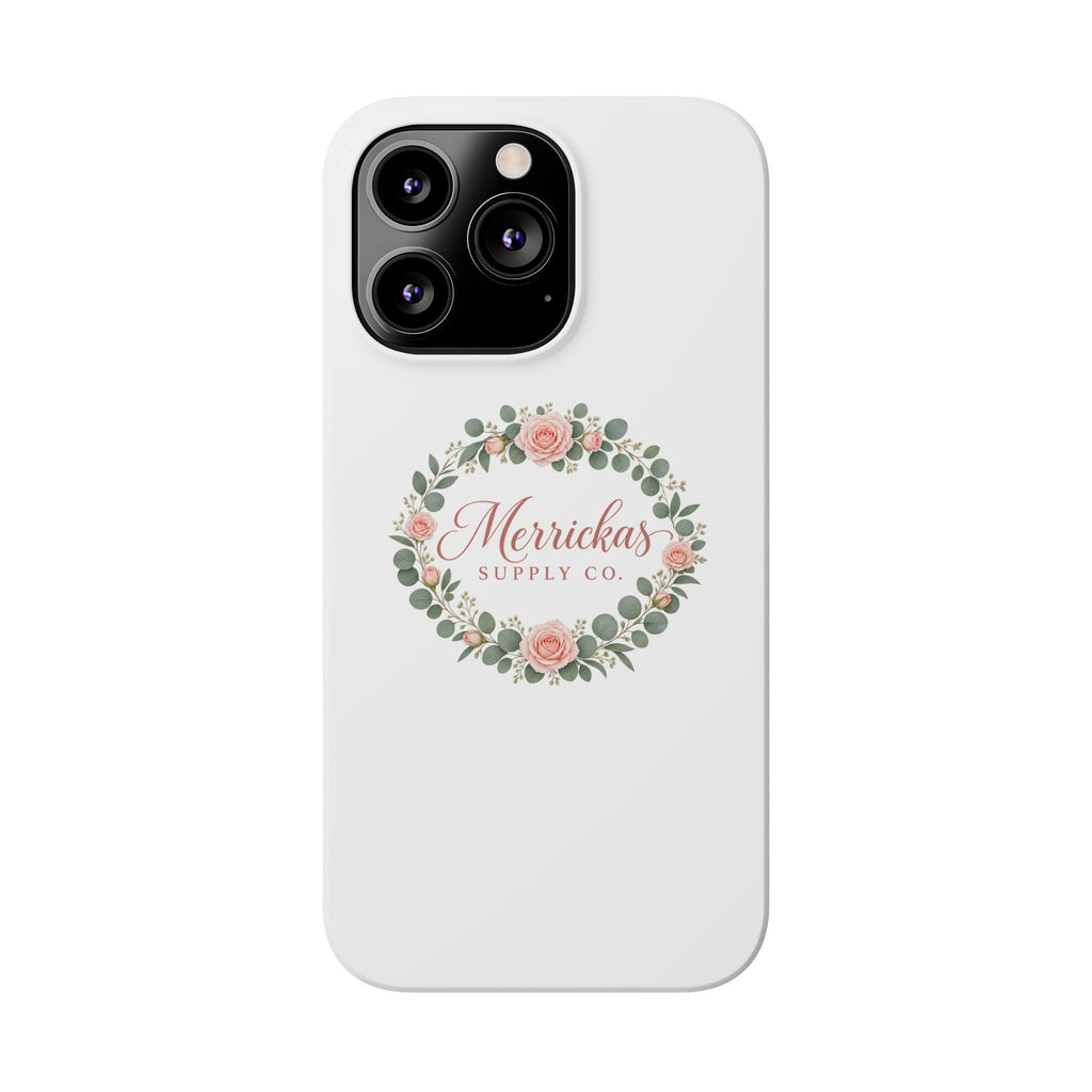 Merrickas Rose Wreath Script Phone Case