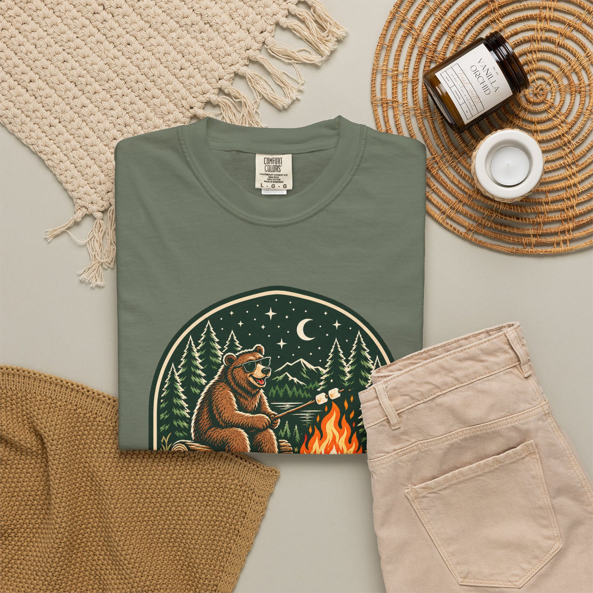 Camp Hair Don't Care Garment-Dyed Tee