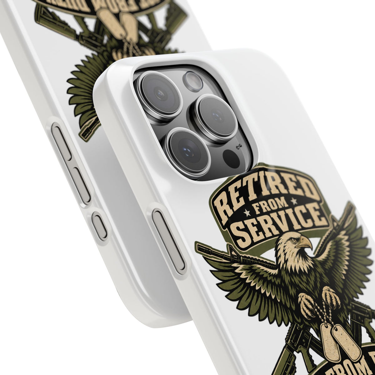 Retired From Service Not From Duty Phone Case