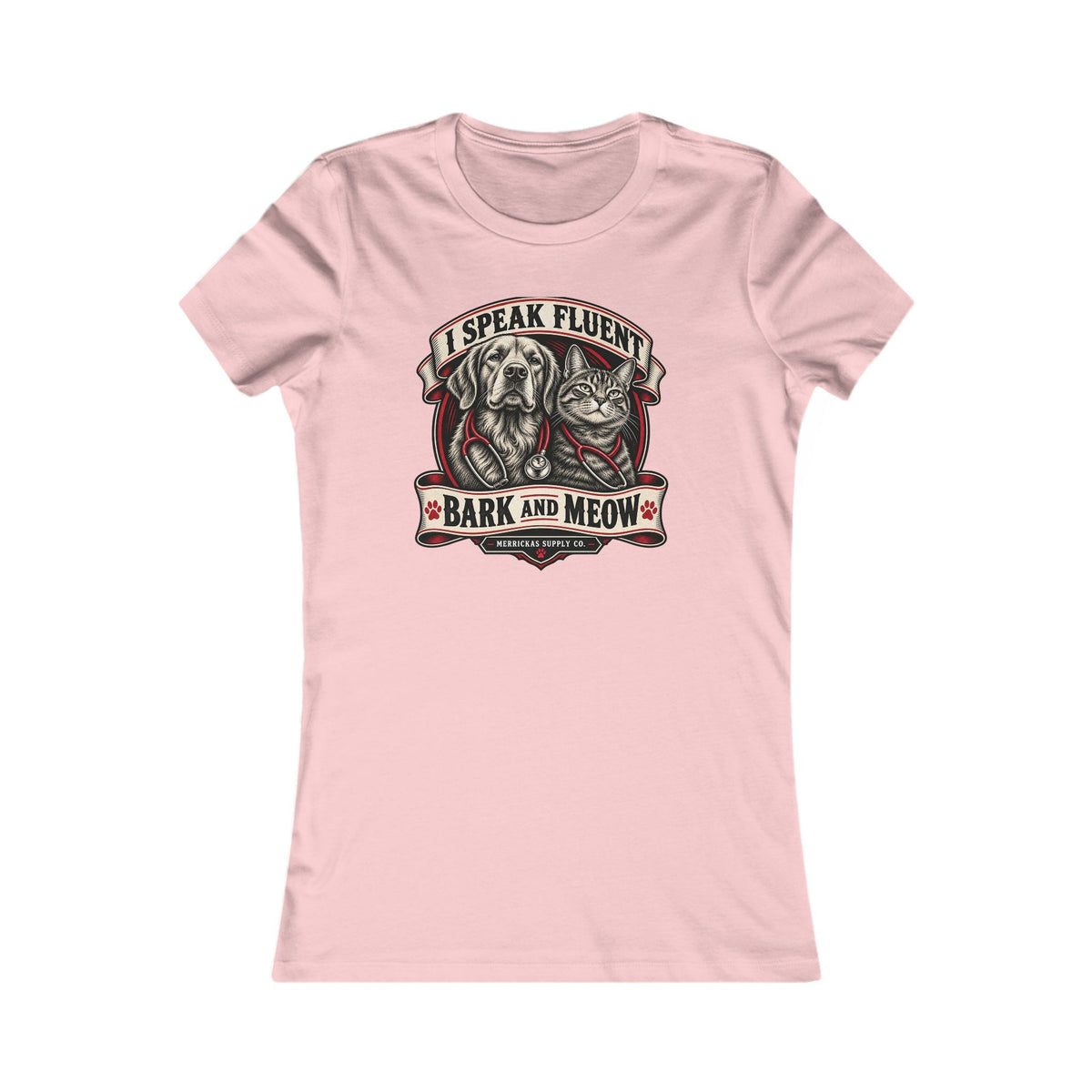 I Speak Fluent Bark And Meow Women's Tee