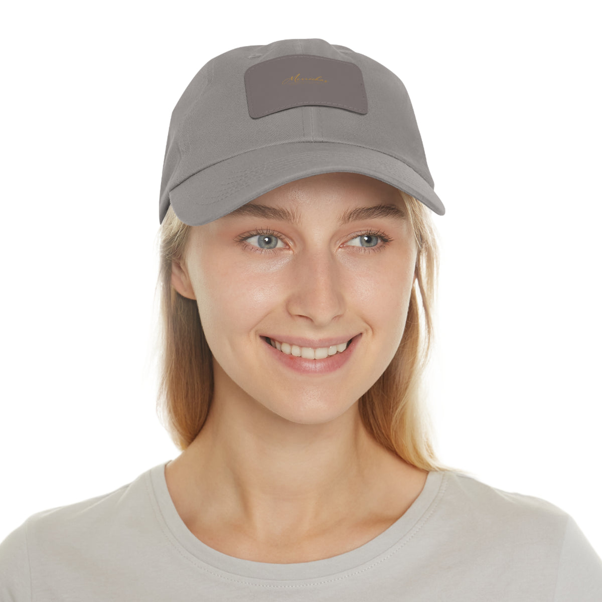 Merrickas Signature Leather Patch Dad Hat