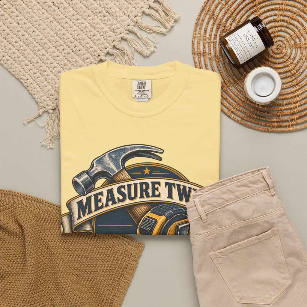 Measure Twice Cuss Once Garment-Dyed Tee
