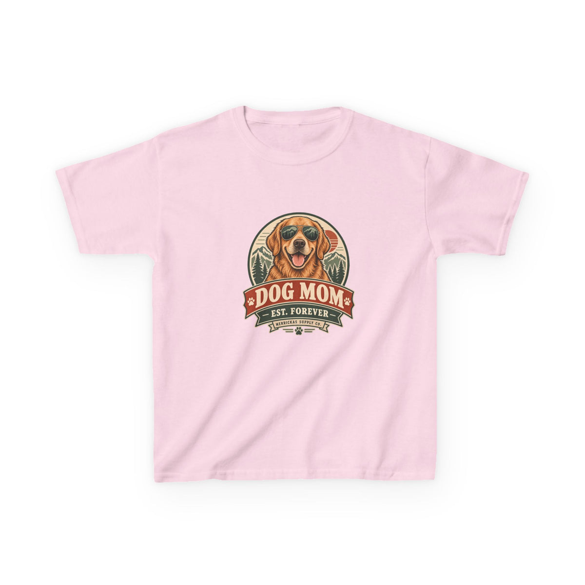 Dog Mom Est. Forever Kids Tee