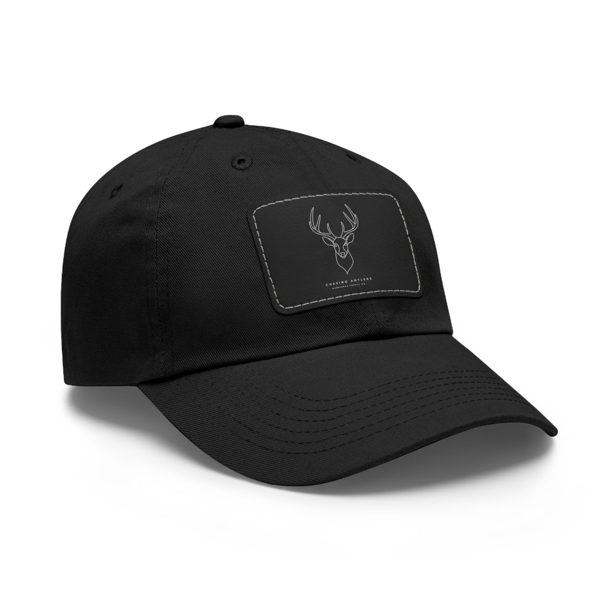 Chasing Antlers Leather Patch Dad Hat