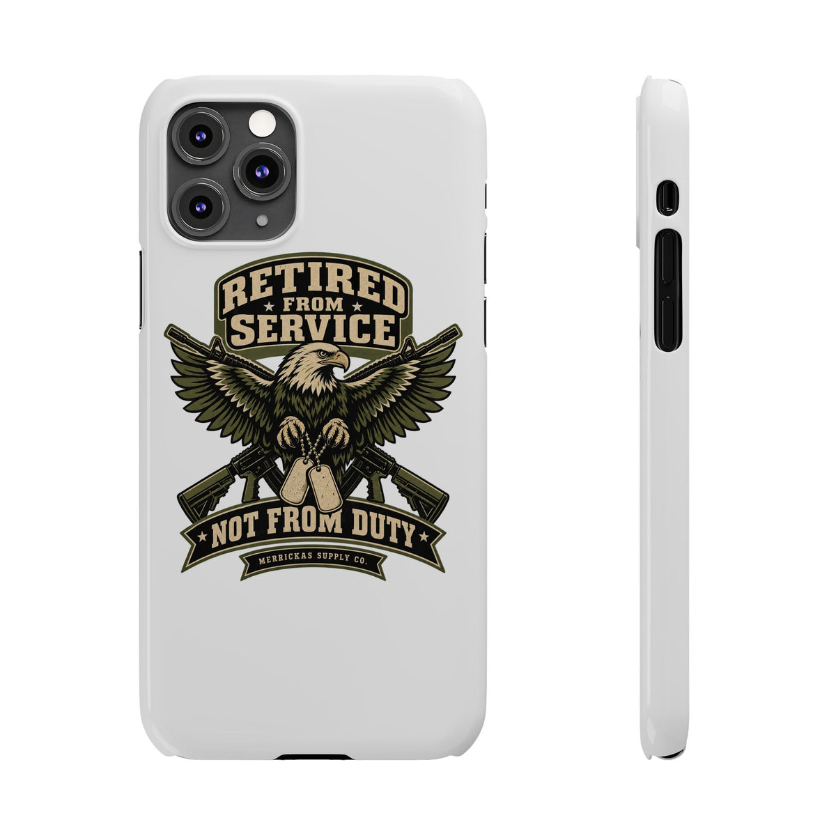 Retired From Service Not From Duty Phone Case