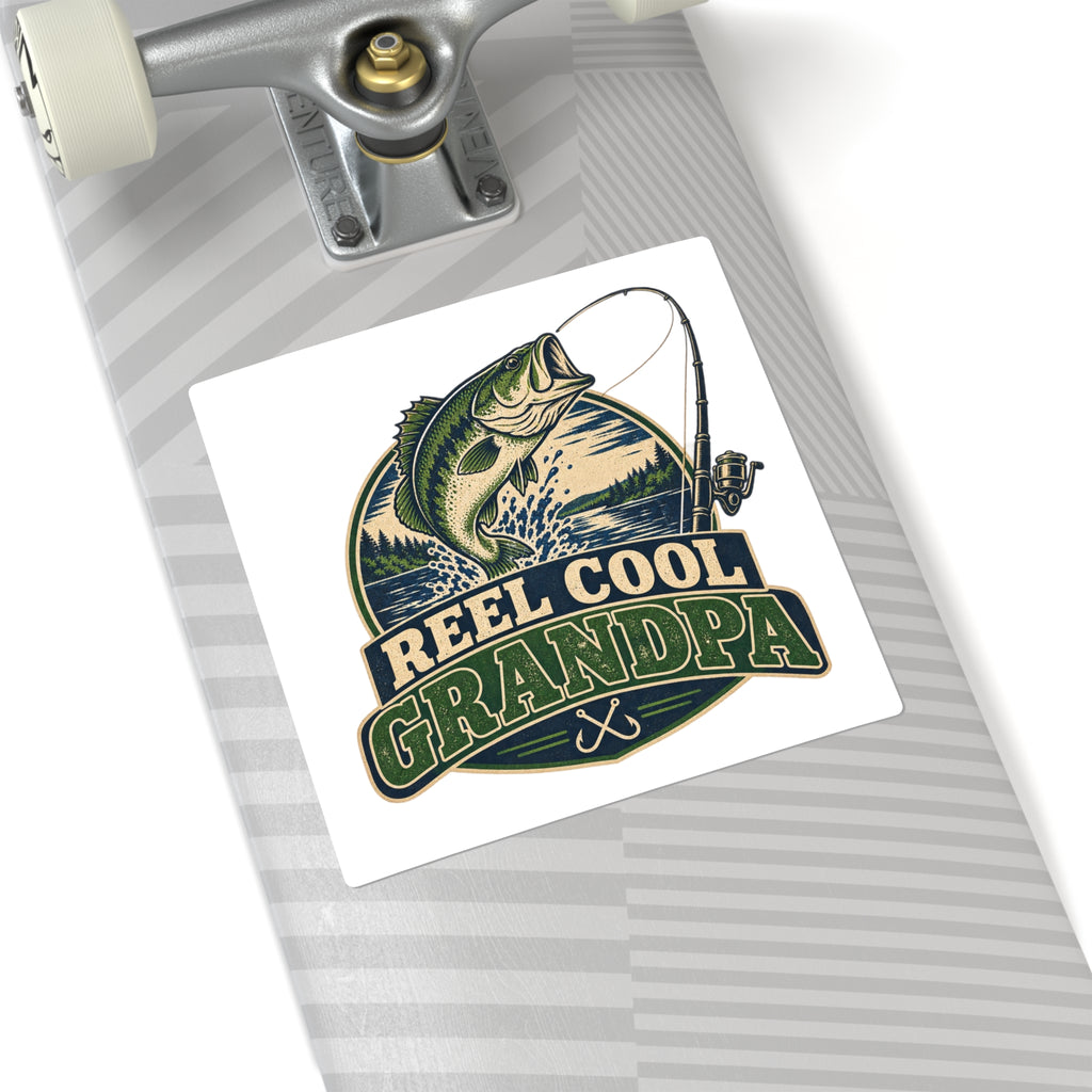 Reel Cool Grandpa Sticker