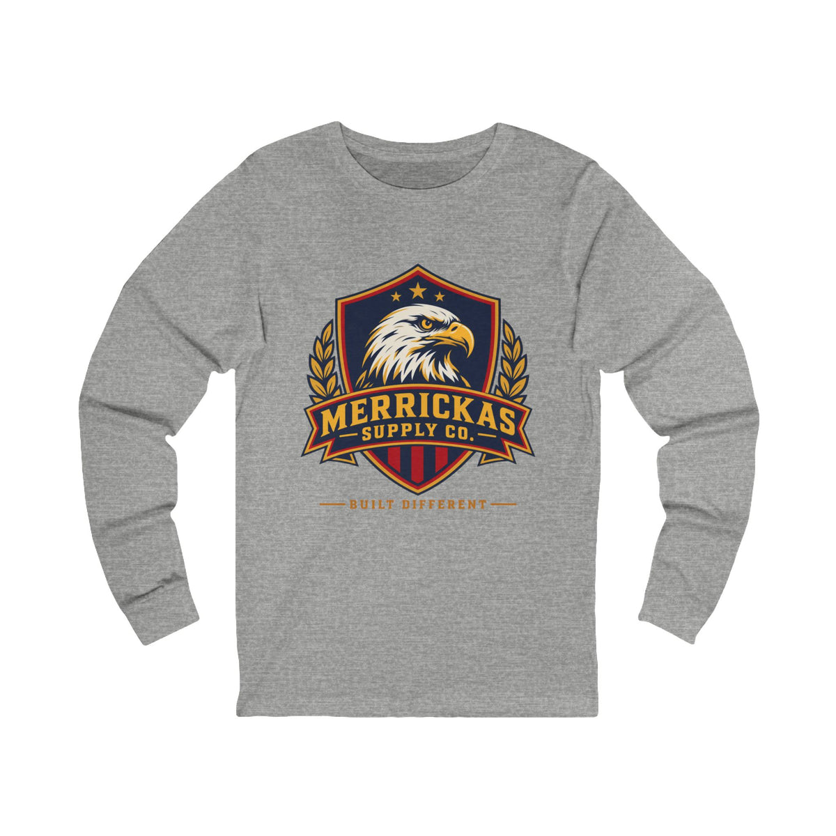 Merrickas Eagle Shield Crest Long Sleeve Tee