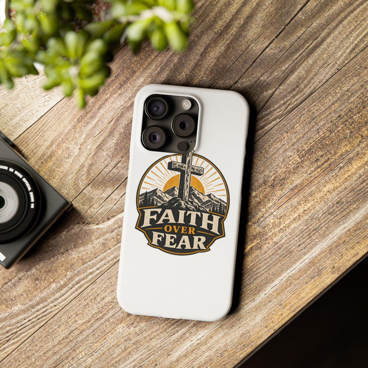 Faith Over Fear Phone Case