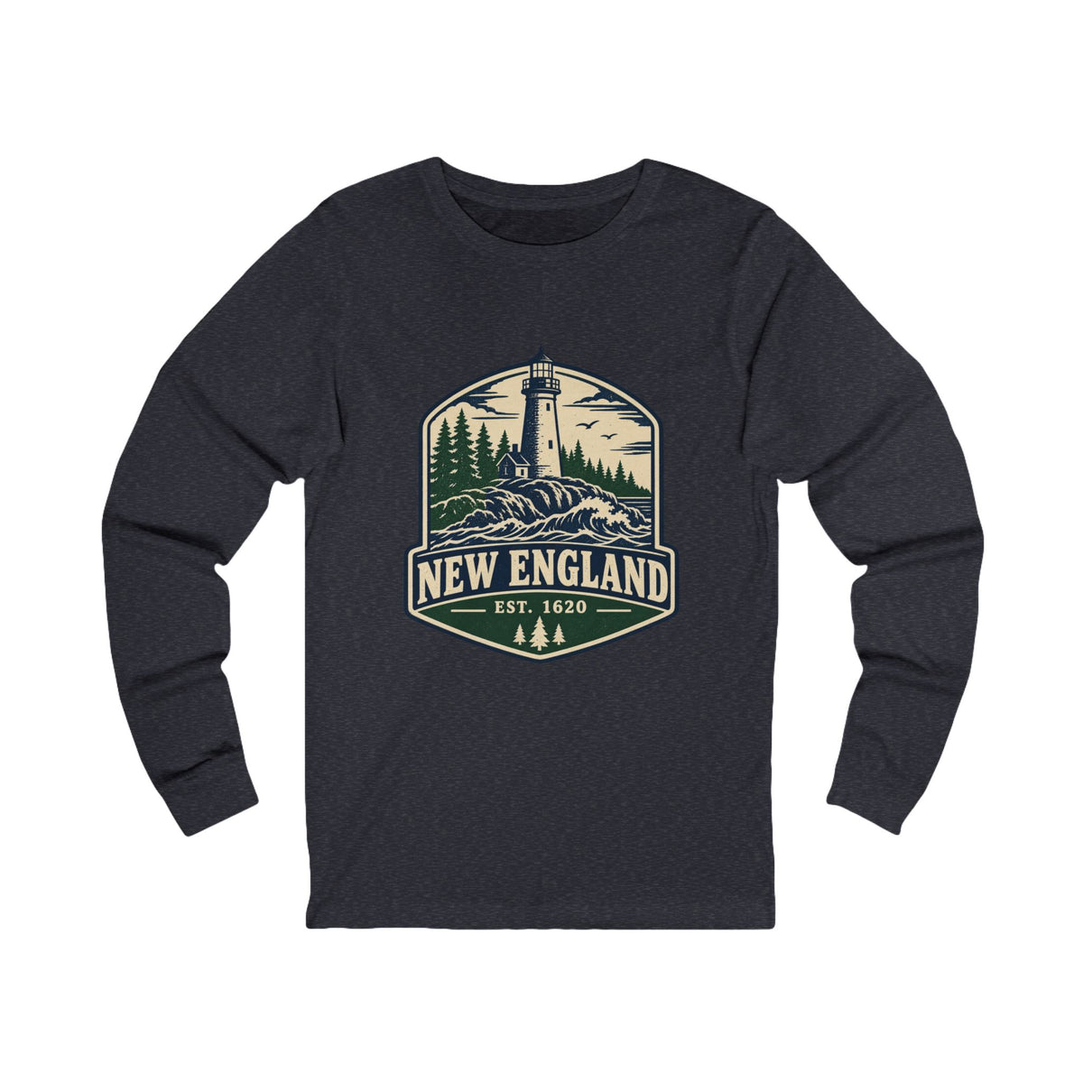 New England Lighthouse Long Sleeve Tee