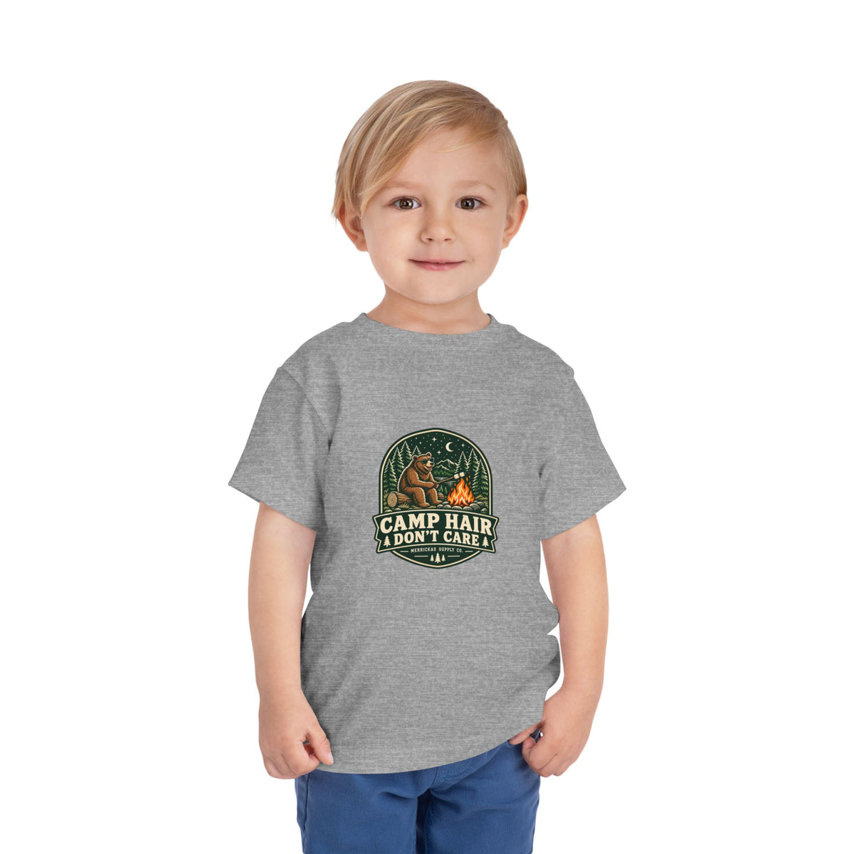 Camp Hair Don't Care Toddler Tee